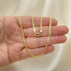 Oro Laminado Basic Necklace, Gold Filled Style Bismark Design, Polished, Golden Finish, 04.213.0262.24 (03 MM Thickness, 24 Inches Length)