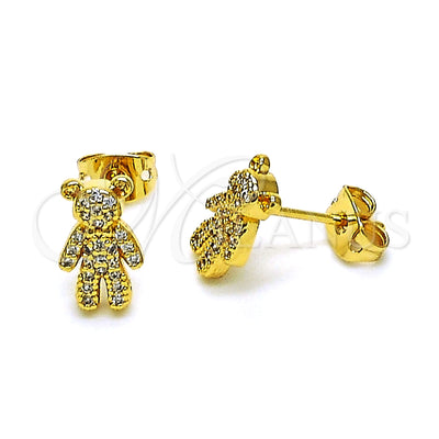 Gold Filled Gold-Filled Teddy Bear Earrings 02.342.0254 for wholesale, main product view