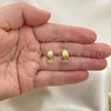 Gold Filled Ring — Stud Earring Polished 02. — alternate product view — SKU 152261 | Oro Laminado anillo — Stud Earring pulido 02. — SKU 152261