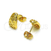 Gold Filled Ring — Stud Earring Polished 02. — alternate product view — SKU 152261 | Oro Laminado anillo — Stud Earring pulido 02. — SKU 152261