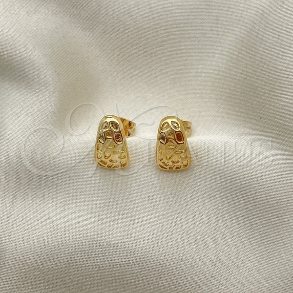 Gold Filled Ring — Stud Earring Polished 02. — alternate product view — SKU 152261 | Oro Laminado anillo — Stud Earring pulido 02. — SKU 152261