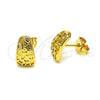 Gold Filled Ring — Stud Earring Polished 02. — alternate product view — SKU 152261 | Oro Laminado anillo — Stud Earring pulido 02. — SKU 152261