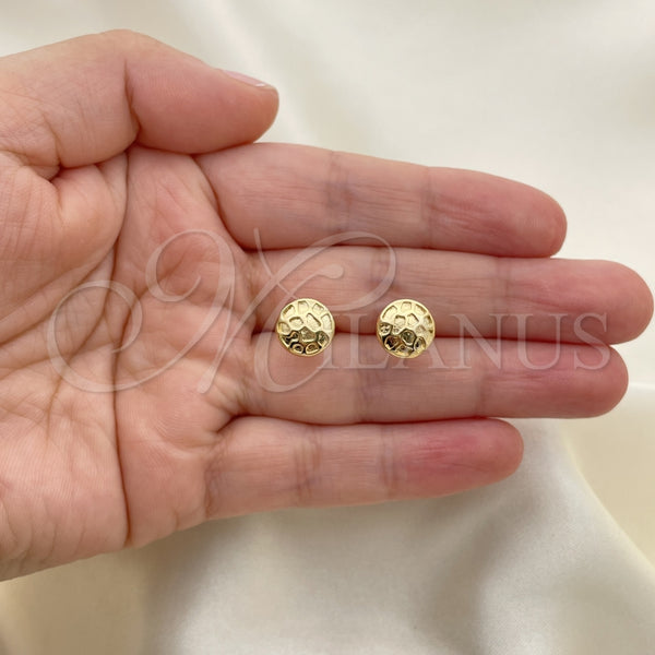 Gold Filled Ring — Stud Earring Polished 02. — alternate product view — SKU 152262 | Oro Laminado anillo — Stud Earring pulido 02. — SKU 152262