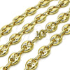 Oro Laminado Fancy Necklace, Gold Filled Style Puff Mariner Design, Polished, Golden Finish, 04.372.0002.24 (Thickness, 24 Inches Length)