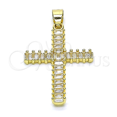 Gold Filled Gold-Filled Cross and Baguette Pendant 05.102.0054 for wholesale, main product view