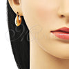 Oro Laminado Small Hoop, Gold Filled Style Hollow Design, Polished, Golden Finish, 02.163.0189.20