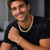 Stainless Steel Necklace and Bracelet, Polished, Golden Finish, 06.363.0035.2.22