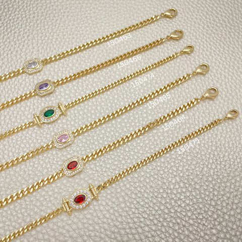 20 Zirconia Frame Bracelets Trendy ($5.00 each) for $100 Gold Layered