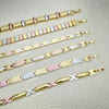 12 Tricolor Solid Bracelets ($8.33 each) for $100 Gold Layered