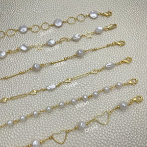 Gold Filled Bracelet — 25 Modern Pearl Bracelets $4.00 each for $ — main product view — SKU 152408 | Oro Laminado brazalete — 25 Modern Pearl Bracelets $4.00 each for $ — SKU 152408