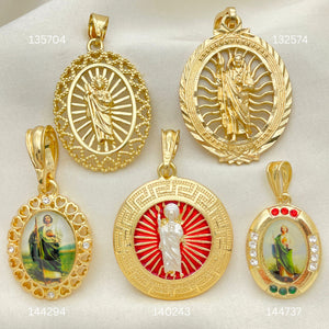 Gold Filled Pendant — 30 San Judas Pendants for $ $3.33ea ea — main product view — SKU 152442 | Oro Laminado dije — 30 San Judas Pendants for $ $3.33ea ea — SKU 152442