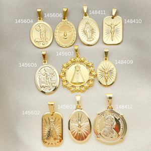 Gold Filled Pendant — 40 Assorted Saints Pendants for $ $2.50ea ea — main product view — SKU 152448 | Oro Laminado dije — 40 Assorted Saints Pendants for $ $2.50ea ea — SKU 152448