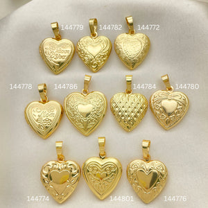 Gold Filled Pendant — 30 Locket Relicarios Pendants for $ $3.33ea ea — main product view — SKU 152452 | Oro Laminado dije — 30 Locket Relicarios Pendants for $ $3.33ea ea — SKU 152452