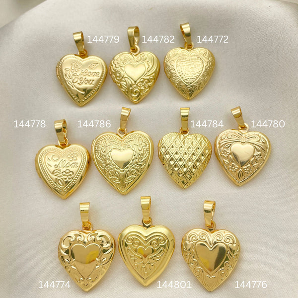 Gold Filled Pendant — 30 Locket Relicarios Pendants for $ $3.33ea ea — main product view — SKU 152452 | Oro Laminado dije — 30 Locket Relicarios Pendants for $ $3.33ea ea — SKU 152452