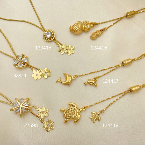 Gold Filled Necklace — 20 Tasso Necklaces Assorted in for $ $5.00ea — main product view — SKU 152460 | Oro Laminado collar — 20 Tasso Necklaces Assorted in for $ $5.00ea — SKU 152460