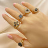 20 Assorted Onyx and Black Zirconia Rings in Oro Laminado for $100 ($5.00ea) ea in Gold Layered