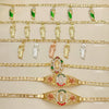20 Religious San Judas Charm and Fancy Bracelets in Oro Laminado Assorted ($5.00 each) for $100 Gold Layered