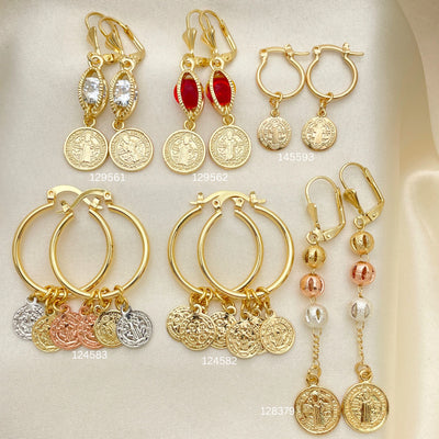 Gold Filled Ring — 30 San Benito Earrings Assorted in for $ — main product view — SKU 152537 | Oro Laminado anillo — 30 San Benito Earrings Assorted in for $ — SKU 152537