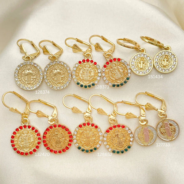 Gold Filled Ring — 40 Assorted San Benito Earrings in for $ — main product view — SKU 152539 | Oro Laminado anillo — 40 Assorted San Benito Earrings in for $ — SKU 152539
