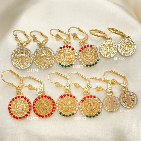 40 Assorted San Benito Earrings in Oro Laminado for $100 ($2.50ea) ea in Gold Layered