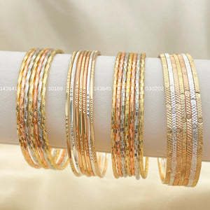 Gold Filled Jewelry — 20 Tricolor Semanarios in Assorted $5.00 each for — main product view — SKU 152543 | Oro Laminado joyería — 20 Tricolor Semanarios in Assorted $5.00 each for — SKU 152543