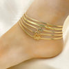 20 Assorted HerringBone Snake Anklets in Oro Laminado Assorted ($5.00 each) for $100 Gold Layered