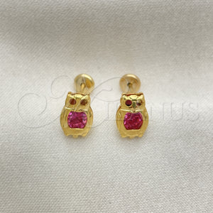 Gold Filled Ring — Stud Earring Bird Design with Rose Cubic Zirconia — main product view — SKU 152566 | Oro Laminado anillo — Stud Earring Bird diseño with Rose Cubic Zirconia — SKU 152566