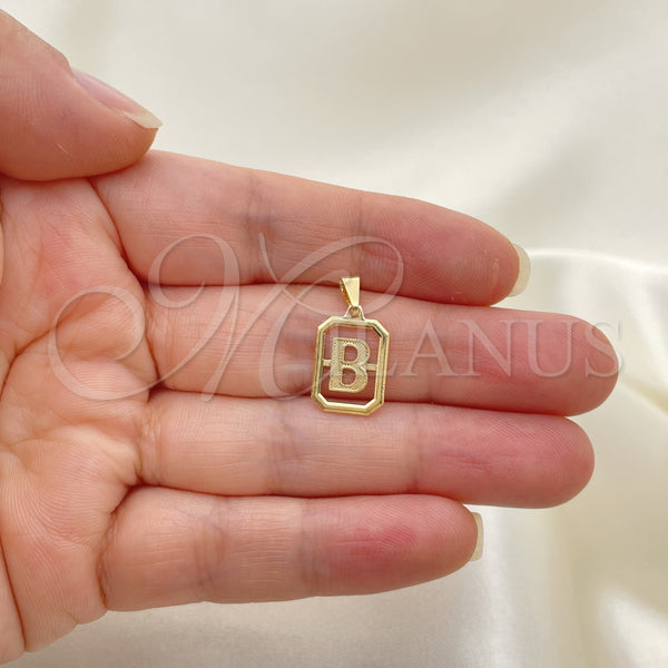 Gold Filled Pendant — Fancy Pendant Initials Design Polished 05.02. — alternate product view — SKU 152587 | Oro Laminado dije — elegante Pendant Initials diseño pulido 05.02. — SKU 152587