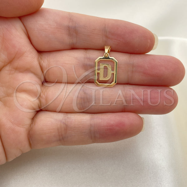 Gold Filled Pendant — Fancy Pendant Initials Design Polished 05.02. — alternate product view — SKU 152589 | Oro Laminado dije — elegante Pendant Initials diseño pulido 05.02. — SKU 152589