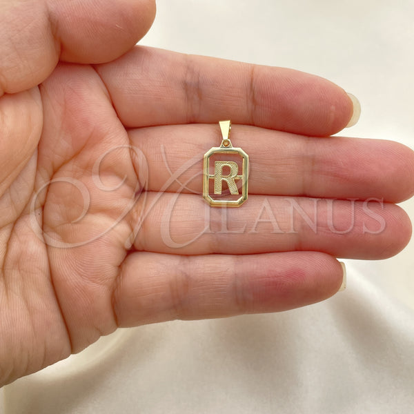 Gold Filled Pendant — Fancy Pendant Initials Design Polished 05.02. — alternate product view — SKU 152599 | Oro Laminado dije — elegante Pendant Initials diseño pulido 05.02. — SKU 152599