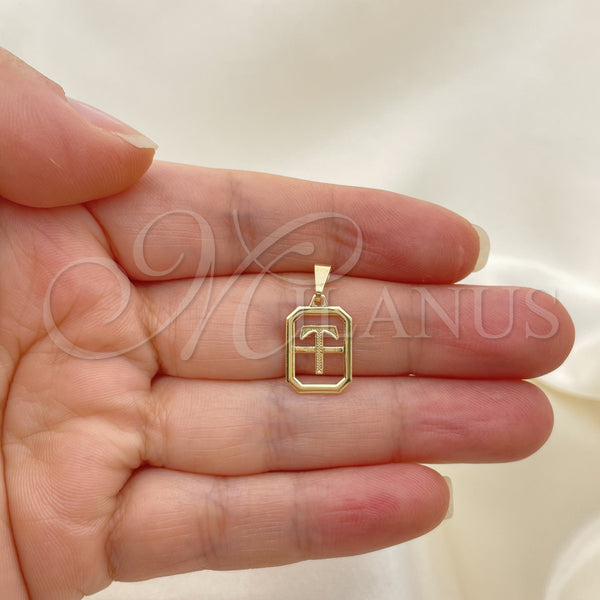 Gold Filled Pendant — Fancy Pendant Initials Design Polished 05.02. — alternate product view — SKU 152601 | Oro Laminado dije — elegante Pendant Initials diseño pulido 05.02. — SKU 152601
