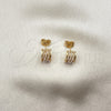 Gold Filled Ring — Stud Earring with Ivory Pearl Polished 02. — alternate product view — SKU 152638 | Oro Laminado anillo — Stud Earring with Ivory Pearl pulido 02. — SKU 152638