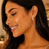 Gold Filled Ring — Stud Earring with Ivory Pearl Polished 02. — alternate product view — SKU 152640 | Oro Laminado anillo — Stud Earring with Ivory Pearl pulido 02. — SKU 152640