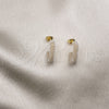 Gold Filled Ring — Stud Earring with Ivory Pearl Polished 02. — alternate product view — SKU 152640 | Oro Laminado anillo — Stud Earring with Ivory Pearl pulido 02. — SKU 152640