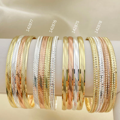 Gold Filled Jewelry — 15 Assorted Tricolor Semanarios in $6.67 each for for wholesale, main product view