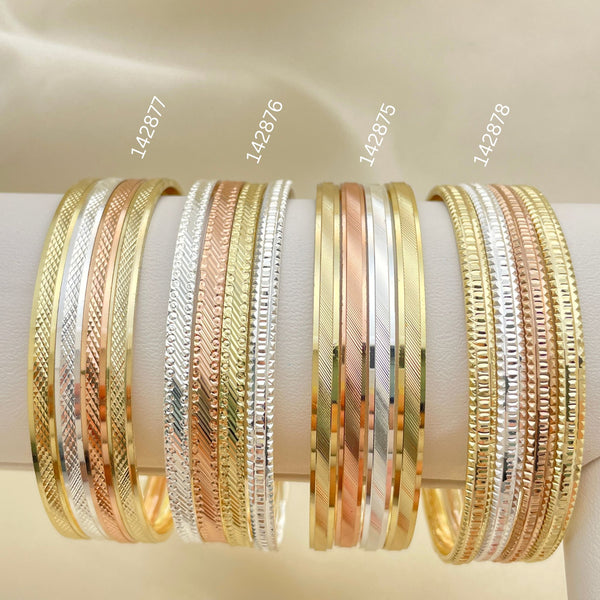 Gold Filled Jewelry — 15 Assorted Tricolor Semanarios in $6.67 each for — main product view — SKU 152657 | Oro Laminado joyería — 15 Assorted Tricolor Semanarios in $6.67 each for — SKU 152657