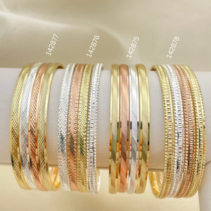 Gold Filled Jewelry — 15 Assorted Tricolor Semanarios in $6.67 each for — main product view — SKU 152657 | Oro Laminado joyería — 15 Assorted Tricolor Semanarios in $6.67 each for — SKU 152657