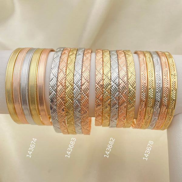 Gold Filled Jewelry — 15 Assorted Tricolor Semanarios in $6.67 each for — main product view — SKU 152660 | Oro Laminado joyería — 15 Assorted Tricolor Semanarios in $6.67 each for — SKU 152660
