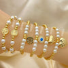 15 Assorted Adjutable Pearl Bead Bracelets in Oro Laminado Gold Filled ($6.67 each) for $100 Gold Layered