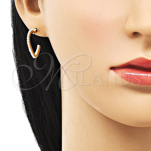 Gold Filled Ring — Stud Earring Heart Design with Ivory Pearl Polished — main product view — SKU 152670 | Oro Laminado anillo — Stud Earring corazón diseño with Ivory Pearl pulido — SKU 152670