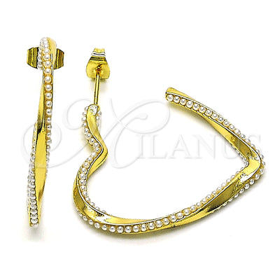 Gold Filled Gold-Filled Heart and Twist Earrings 02.379.0052 for wholesale, main product view