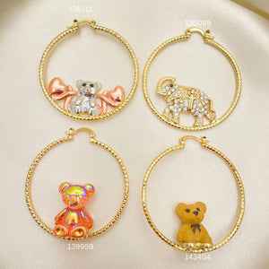 Gold Filled Hoop Earrings — 25 Assorted Design Hoops In $4.00 each for — main product view — SKU 152712 | Oro Laminado aretes de aro — 25 Assorted diseño Hoops In $4.00 each for — SKU 152712