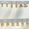 30 Assorted Dainty Huggie Hoops in Oro Laminado Gold Filled ($3.33 each) for $100 Gold Layered