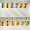 30 Assorted Greek Key Huggie Hoops in Oro Laminado Gold Filled ($3.33 each) for $100 Gold Layered