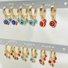 30 Assorted Evil Eye Huggie Hoops in Oro Laminado Gold Filled ($3.33 each) for $100 Gold Layered