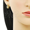 Oro Laminado Huggie Hoop, Gold Filled Style Polished, Golden Finish, 02.213.0483.12