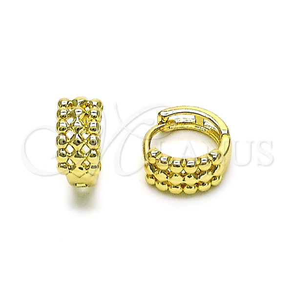Gold Filled Hoop Earrings — Huggie Hoop Polished 02. — main product view — SKU 152794 | Oro Laminado aretes de aro — Huggie Hoop pulido 02. — SKU 152794