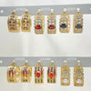 30 Assorted Colorful Zirconia Huggie Hoops in Oro Laminado Gold Filled ($3.33 each) for $100 Gold Layered