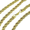 Oro Laminado Basic Necklace, Gold Filled Style Rope Design, Polished, Golden Finish, 04.213.0207.30 (07 MM Thickness, 30 Inches Length)