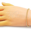 Oro Laminado Fancy Bracelet, Gold Filled Style Ball Design, Polished, Golden Finish, 04.341.0107.07 (03 MM Thickness, 7 Inches Length)
